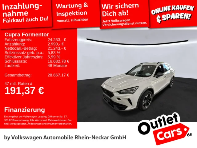 Cupra Formentor 2.0 TDI Allrad LED Kamera Automatik Navi UVM