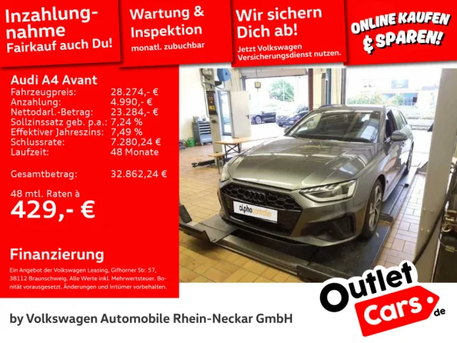 Audi A4 Avant 35 TDI S Line Black-Packet Pano AHK Uvm