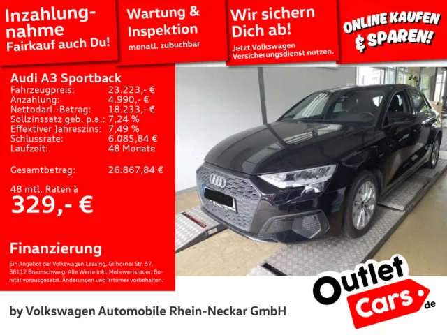 Audi A3 Sportback 40 TFSIe Kamera Navi Uvm