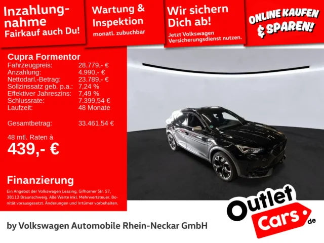 Cupra Formentor VZ 2.0 TSI DSG 4 Drive Navi Kamera LED UVM