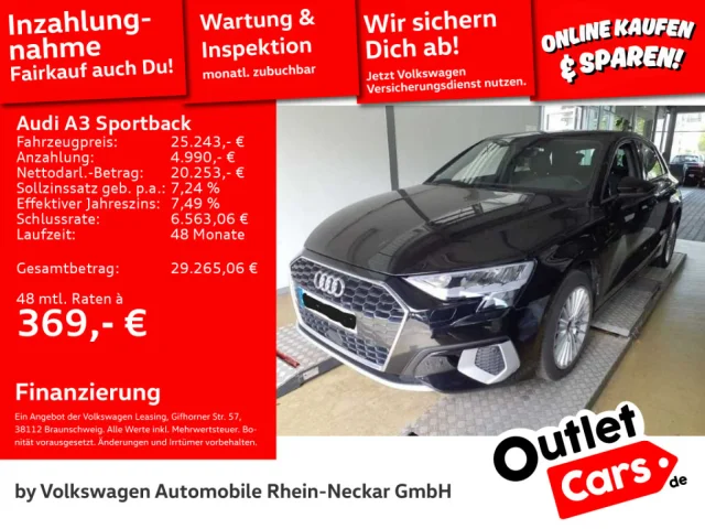 Audi A3 Sportback 40 TFSIe Advanced Pano Kamera Uvm
