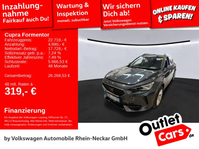 Cupra Formentor 1.5 TSI DSG Navi Kamera LED Uvm