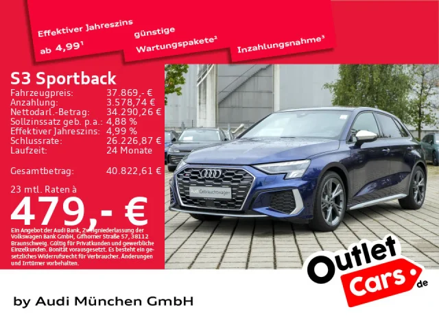 Audi S3 Sportback TFSI S Tronic Pano/Navi/Kamera