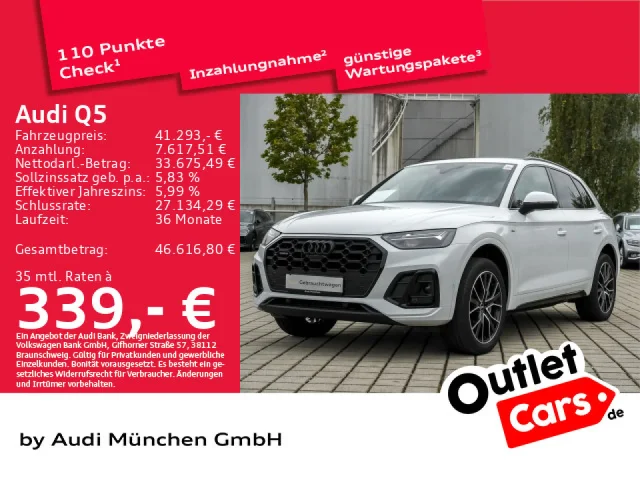Audi Q5 55 TFSI E Qu. S Tronic S Line HuD/Virtual/Navi+