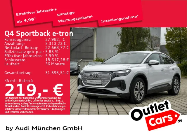 Audi Q4 Sportback E-tron 40 Advanced Wärmep./Navi+/Kamera