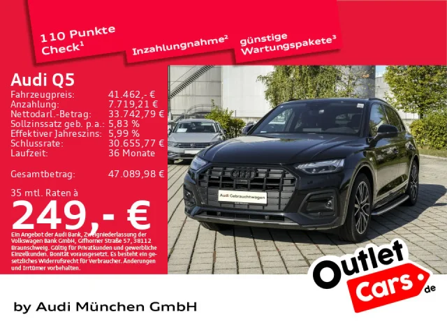 Audi Q5 45 TFSI Qu. Luftfed/AHK/Matrix