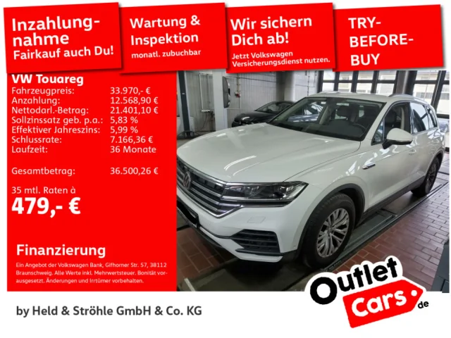 Volkswagen Touareg V6 3.0 TDI 4M AHK LUFT LED NAV KAM LEDER