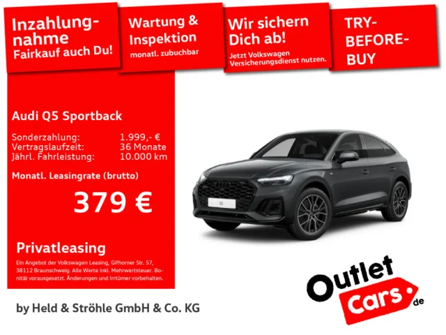 Audi Q5 Sportback 40 TDI Qu S-Line 20" AHK NAV MATRIX