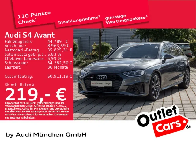 Audi S4 Avant TDI HuD/Navi/Matrix/Assistenz